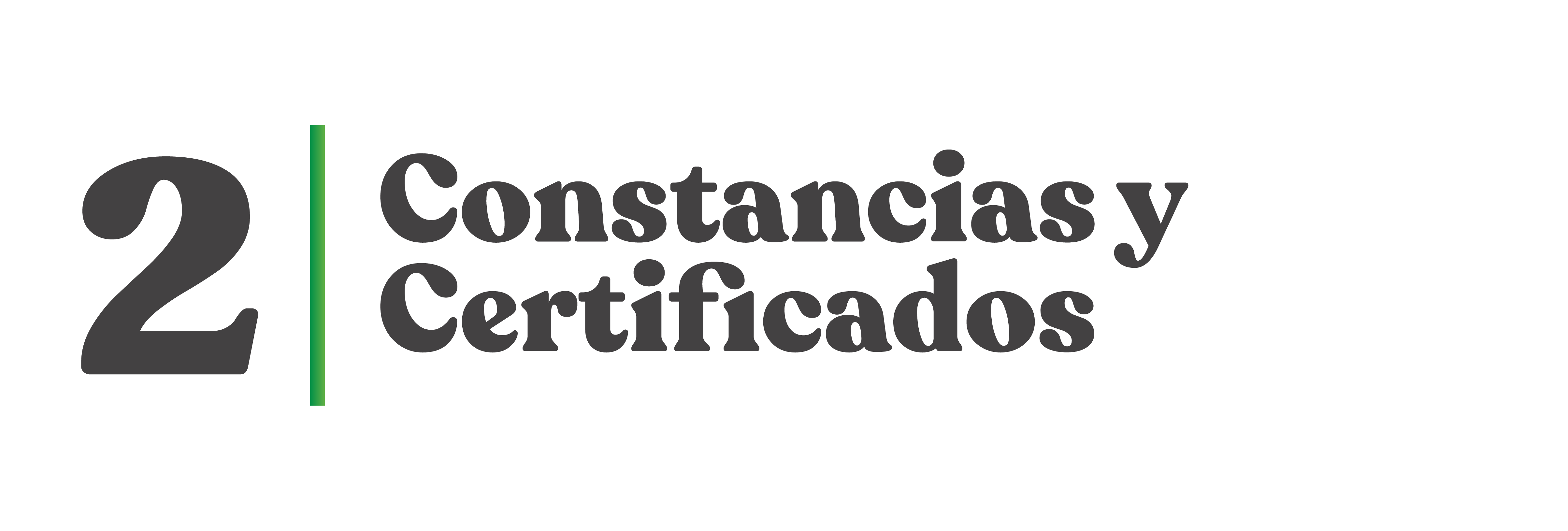 Constancias y Certificados